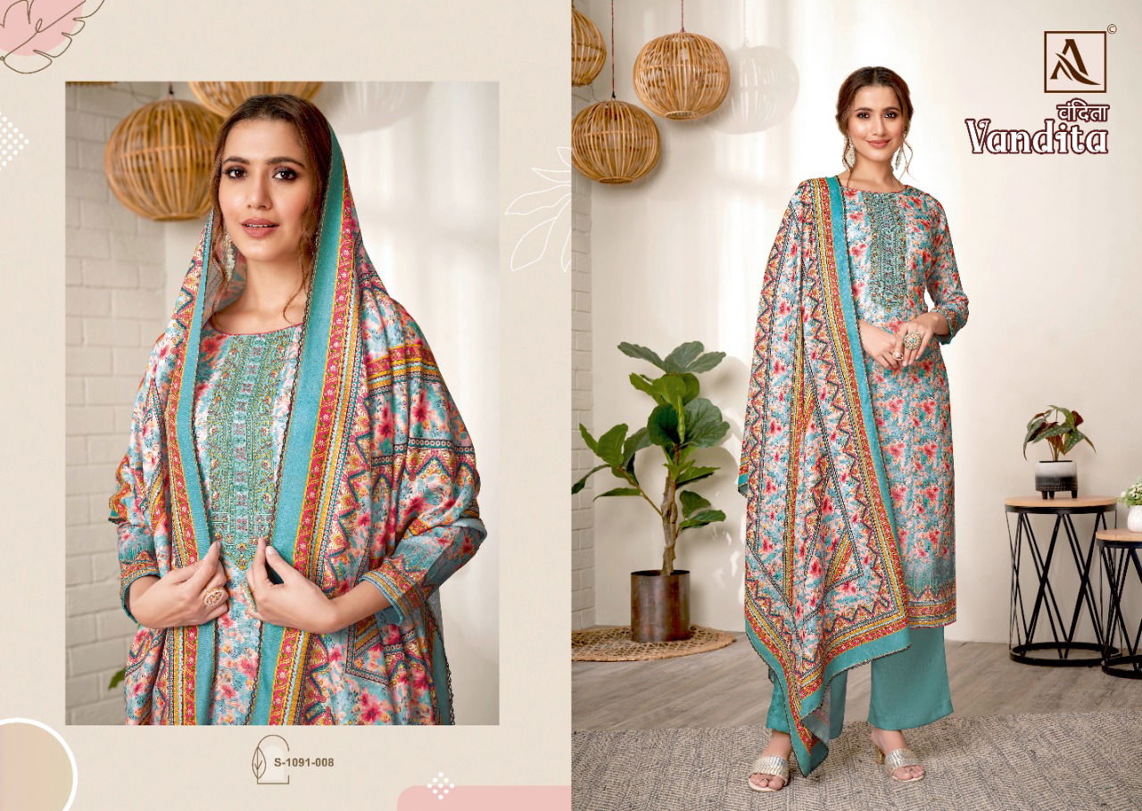 Alok Vandita Fancy Casual Wear Pashmina Wholesale Dress Material Collection